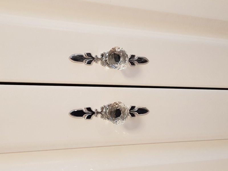 Maner, buton sticla mobila, cristal diamant